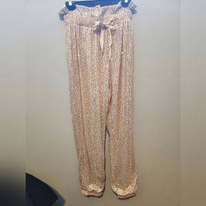 Sequin joggers high waisted